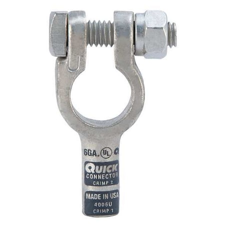 Straight Battery Terminal, 6 ga., Gray MPN:4006U