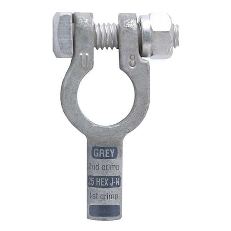 Straight Battery Terminal, 8 ga., Gray MPN:4008U