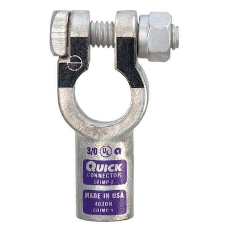 Straight Terminal, 3/0 ga., Purple, Neg MPN:4030N