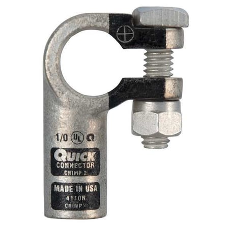 Right Elbow Terminal, 1/0 ga, Blk, Neg MPN:4110N