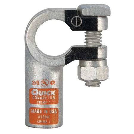 Right Elbow Terminal, 2/0 ga, Orng, Neg MPN:4120N