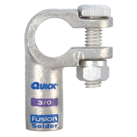 Right Elbow Terminal, 3/0 ga, Purp, Pos MPN:416330N