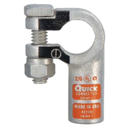 Left Elbow Terminal, 2/0 ga, Orng, Neg MPN:4220N