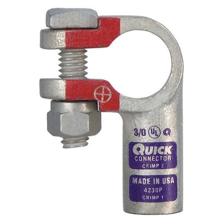 Left Elbow Terminal, 3/0 ga, Purp, Pos MPN:4230P
