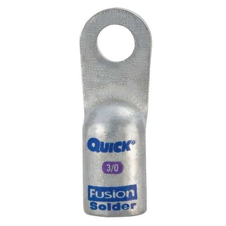 One-Hole Compression Lug, 3/8 in Stud, Standard Barrel, Copper, Purple MPN:486330F