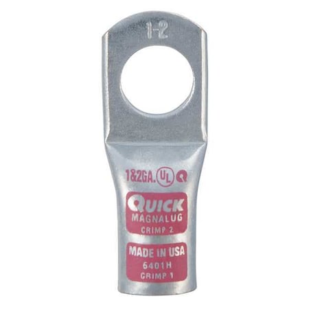 Lug Starter/Ground, 1/2 in Stud, Standard Barrel, Copper, Pink MPN:6401H