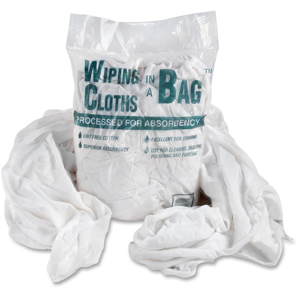 Bag A Rags Office Snax Cotton Wiping Cloths - Cloth - 16 oz (1 lb) - 12 / Carton MPN:00070CT