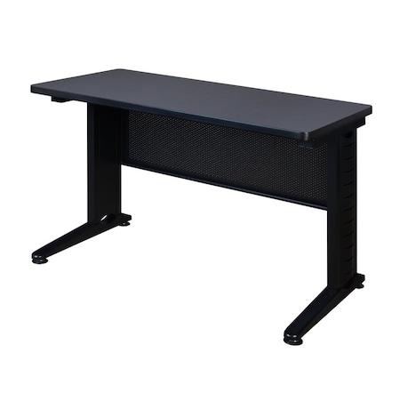 Fusion Training Tables, 48 W, 24 L, 29 H, Wood, Metal Top, Grey MPN:MFTT4824GY