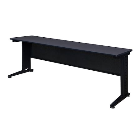 Fusion Training Tables, 84 W, 24 L, 29 H, Wood, Metal Top, Grey MPN:MFTT8424GY
