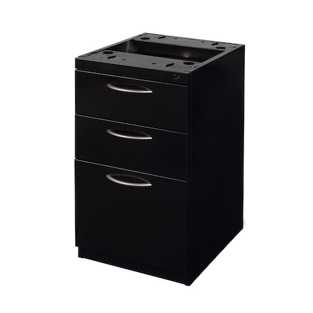 15 W Storage > Pedestal Desk Drawers > Fusion Metal Pedestals, Black, 15 MPN:MPBBF18ABK