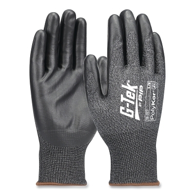 16-377/L G-Tek Seamlessknit Palm Ctd Glv Blk Lrg MPN:16-377/L