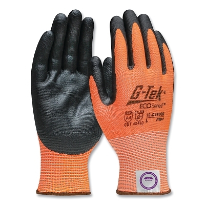 Hi-Vis Diamond 2.0 Blended Glove Nitrile Coated MPN:19-D340OR/L