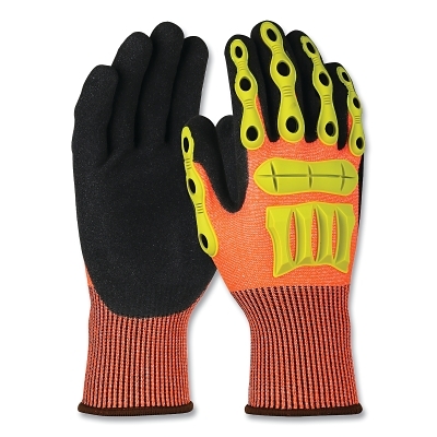 G-Tek 13G Orange Seamless Knit Sandy Nitrile G MPN:1CF7006FTPRX