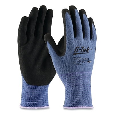 Seamless Nylon Glove With Nitrile Grip M MPN:34-500/M
