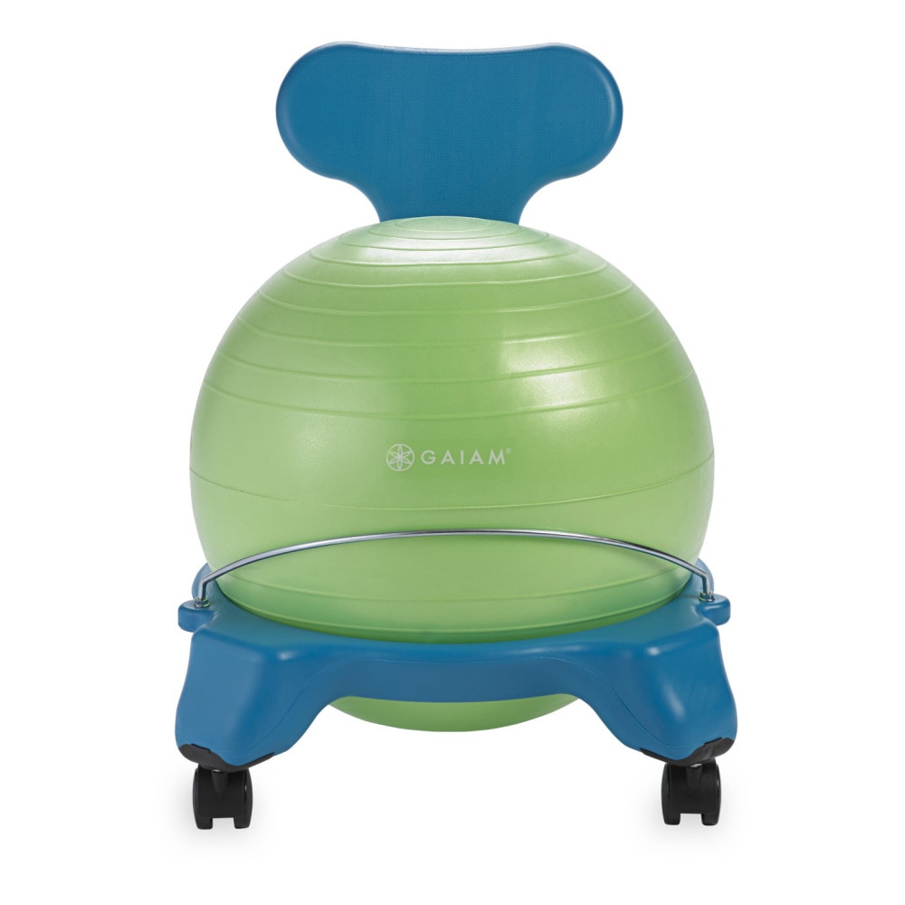 Gaiam Kids Balance Ball Chair, Blue/Green MPN:05-62241