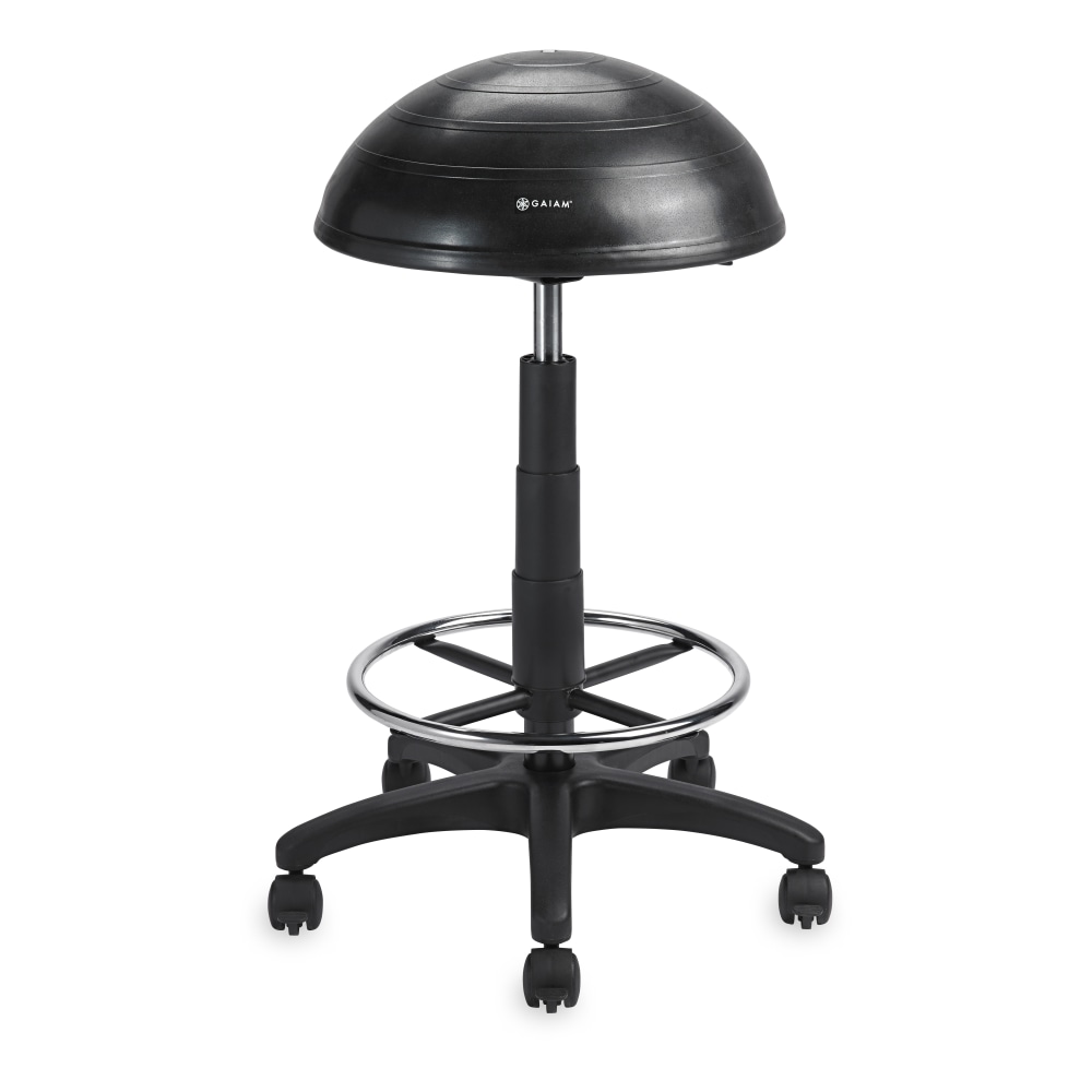 Gaiam High-Rise Balance Ball Stool, 31inH, Black MPN:05-62674