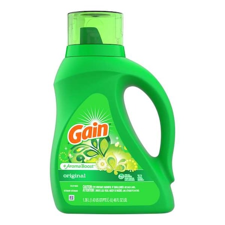 High Efficiency Laundry Detergent, 46 oz Jug, Liquid, Original, Green, 6 PK MPN:55861