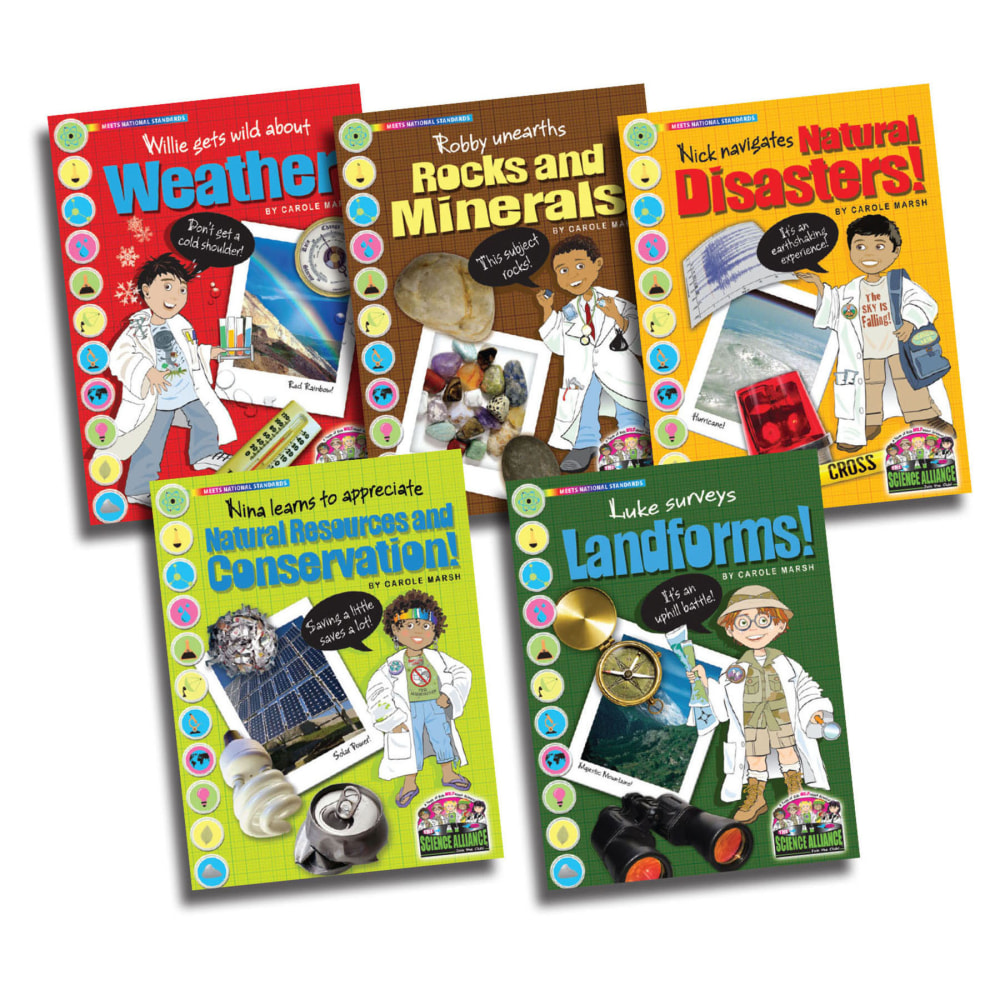 Gallopade Science Alliance Books, Earth Science, Set Of 5 Books MPN:GALSPSAPEARTHKS