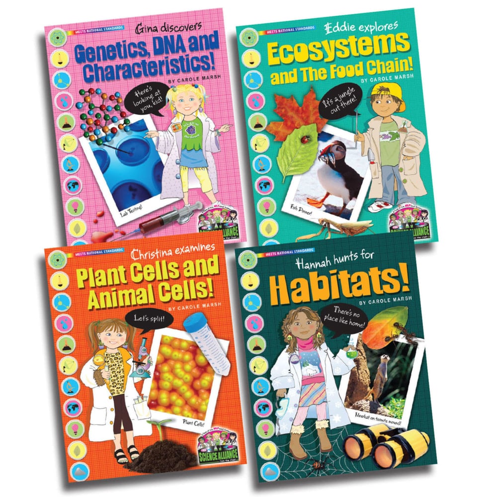 Gallopade Science Alliance Books, Life Science, Set Of 4 Books MPN:GALSPSAPLIFEKS