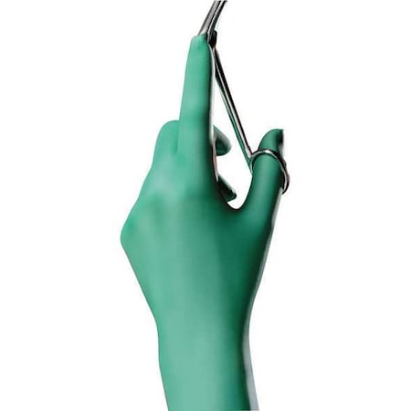Disposable Gloves, 7.00 to 7.99 mil Palm, Neoprene, Powder-Free, M (8), 1 PR, Green MPN:100695