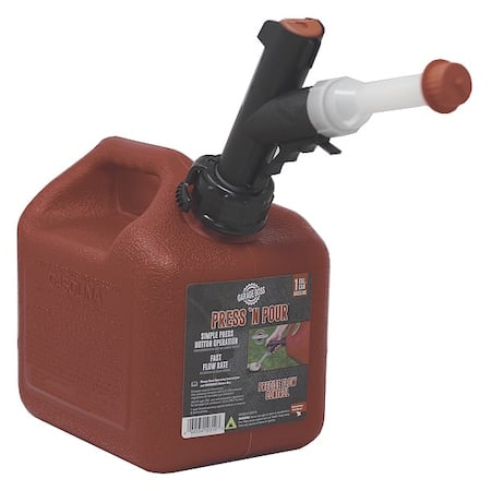 Gas Can, Polyethylene, 1 gal, Gasoline, Red MPN:GB310