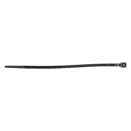 Cable Tie, 4 in L, 13/16 in Max Bundle Dia., Black, Nylon 6/6, 18 lb Strength, 30 PK MPN:45-104UVB