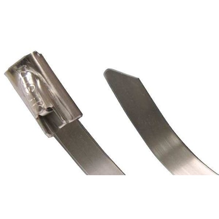 Cable Tie, 6 in L, Silver, Stainless Steel, 100 lb Strength, 10 PK MPN:45-306SS