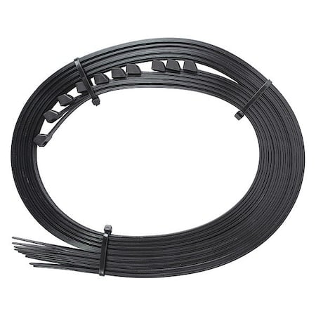 Cable Tie, 48 in L, Black, Nylon 6/6, 175 lb Strength, 10 PK MPN:45-548UVBSP