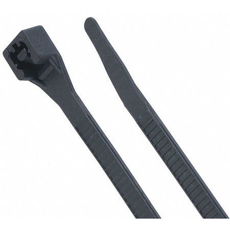 Cable Tie, 8 in L, 2 in Max Bundle Dia., Black, Nylon 6/6, 75 lb Strength, 100 PK MPN:46-308UVB