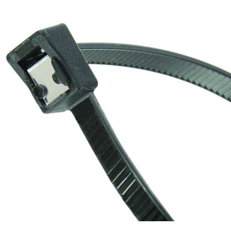Cable Tie, 8 in L, 2 in Max Bundle Dia., Black, Nylon 6/6, 50 lb Strength, 50 PK MPN:46-308UVBSC