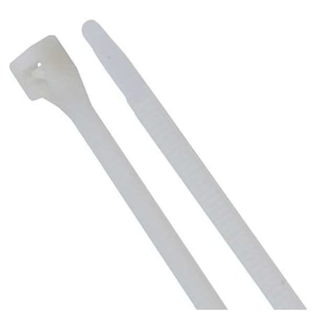 Cable Tie, 15 in L, 4 in Max Bundle Dia., Natural, Nylon 6/6, 175 lb Strength, 50 PK MPN:46-415