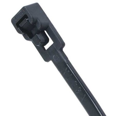 Cable Tie, 8 in L, 1/4 in Max Bundle Dia., Black, Plastic, 50 lb Strength, 25 PK MPN:47-108UVB