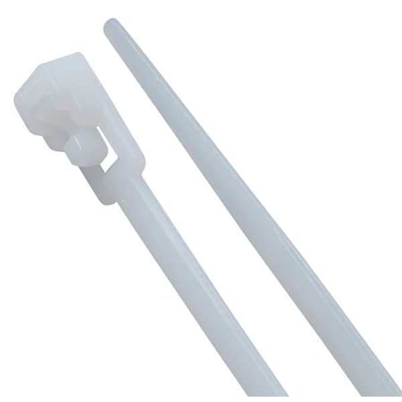 Cable Tie, 12 in L, Natural, Nylon 6/6, 50 lb Strength, 10 PK MPN:47-111