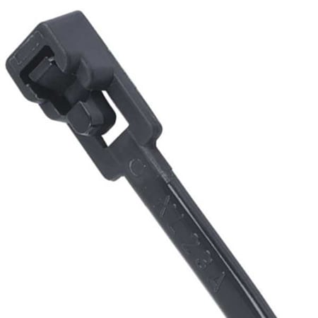 Cable Tie, 12 in L, Black, Nylon 6/6, 50 lb Strength, 10 PK MPN:47-111UVB