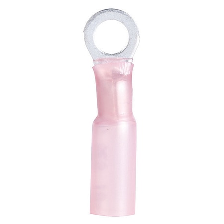 Heat Shrink Ring Terminal, 2.5:1 I.D. Shrink Ratio, Red, 3 PK MPN:AMT-100