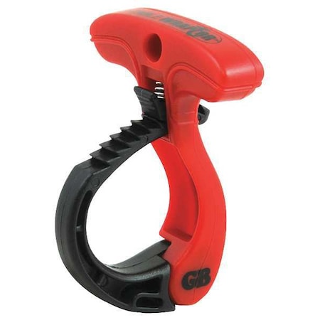 Cable Wraptor, 1-1/2 in L, 1 in Max Bundle Dia., Black, Red, Stainless Steel, 25 lb Strength MPN:CW-T1RR50