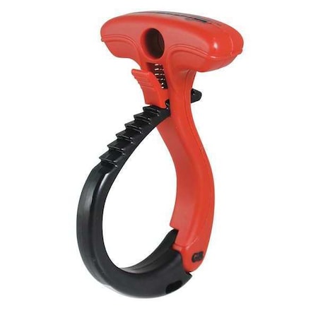 Cable Wraptor, 2-3/4 in L, 3 in Max Bundle Dia., Black, Red, Stainless Steel, 100 lb Strength MPN:CW-T3R