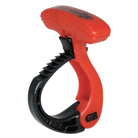 Cable Wraptor, 2-1/2 in L, 2 in Max Bundle Dia., Black, Red, Stainless Steel, 50 lb Strength MPN:CWT2RR25