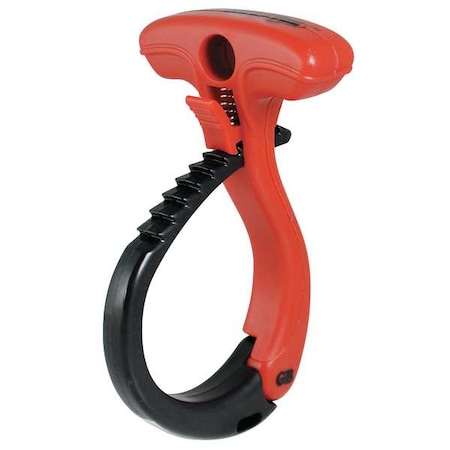 Cable Wraptor, 3-1/2 in L, 4 in Max Bundle Dia., Black, Red, Stainless Steel, 150 lb Strength MPN:CWT4RR20