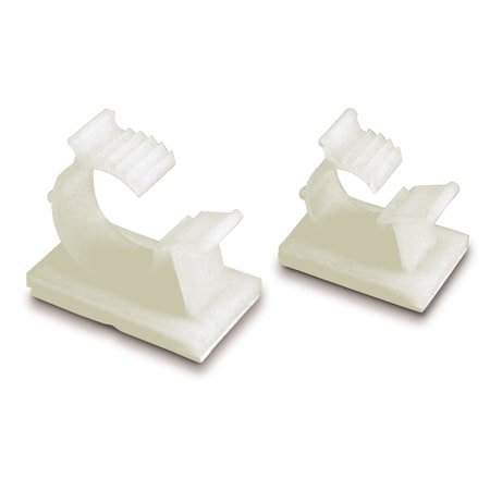 Cable Clip, Plastic, 3/8 in Bundle Dia., White, 6 PK MPN:GKK-1538