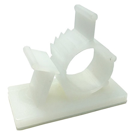 Cable Clip, Plastic, 1/2 in Bundle Dia., White, 4 PK MPN:GKK-1550