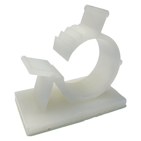 Cable Clip, Plastic, 3/4 in Bundle Dia., White, 2 PK MPN:GKK-1575