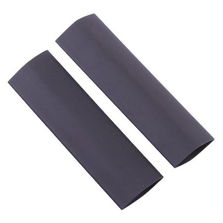 Heat Shrink Tube, Thin Wall, 2:1 I.D. Shrink Ratio, 1 in, Black, 4 in, 2 PK MPN:HST-999