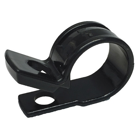 Cable Clamp, Plastic, 1/2 in Bundle Dia., Black, 12 PK MPN:PPC-1550UVB