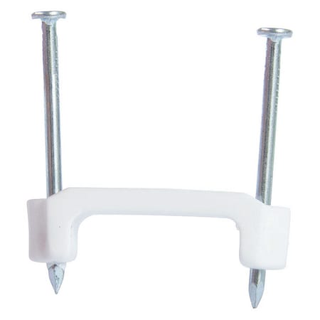 Cable Staple White, Plastic NM, 3/4