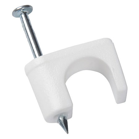 Coaxial Staple, White, 1/4
