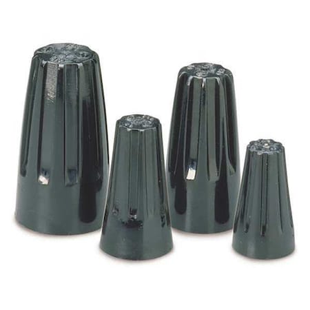 Twist-On Wire Connector, 14 AWG Max, Black, 100 PK MPN:10-003HT