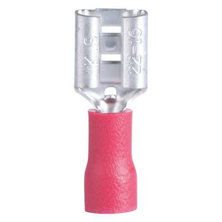 Disconnect, Female, 16 to 22 AWG, Red, PK100 MPN:10-141F