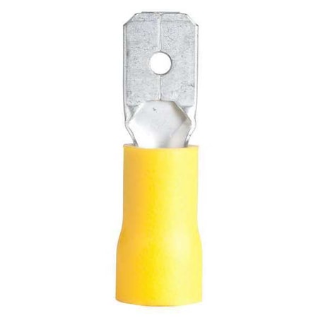 Disconnect, Male, 10 to 12AWG, Yellow, PK100 MPN:10-145M
