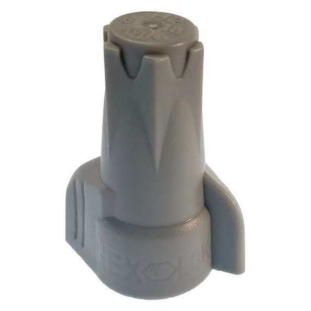 Twist-On Wire Connector, 6 AWG Max, Gray, Thermoplastic Insulation, 50 PK MPN:10-2H2